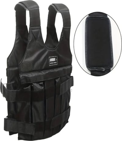 Livano Gewichtsvest - Gewichtvest - Weight Vest - Tactical Vest - Trainingsvest - Heren - Dames - Zwart Zonder Gewichten