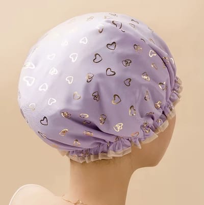 Actie4you® - Douchemuts - Douchekapje - Douche cap voor vol haar - Muts – Haarbeschermer – Paars