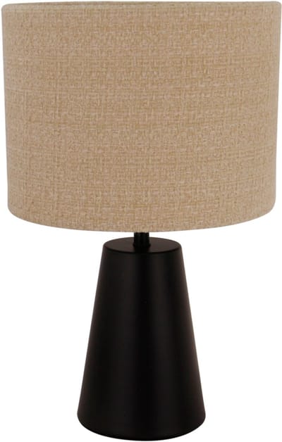 Chericoni Faro Tafellamp - 1 lichts - Ø20 cm - Zwart/Khaki - Japandi