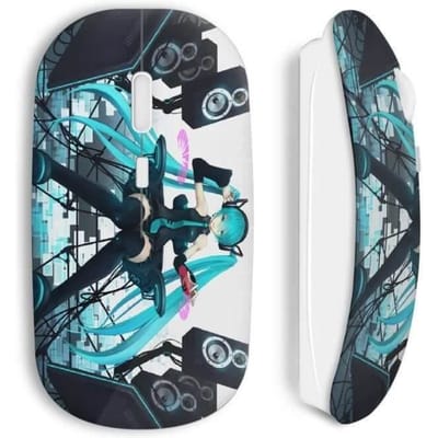 Souris sans Fil - Manga - Anime Girl - Bluetooth - USB - Compatible Mac et PC