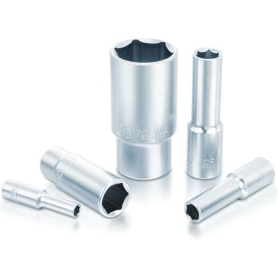 Zeskantige dop TOPTUL 3/8 inch 22 mm 6-kant lang