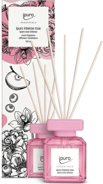 Ipuro - Essentials Intense Rose 100ml geurstokjes
