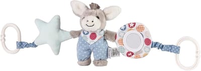Kinderwagen Ketting met Mini Speeldier en Spiegels