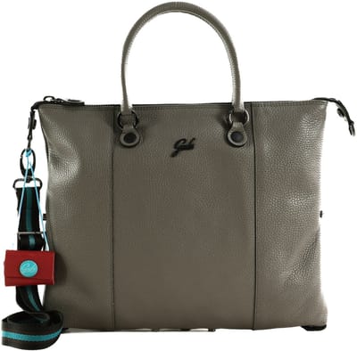 Gabs Leren schoudertas G3 Plus TG Bull Black Shoulder Bag Zinco Taupe