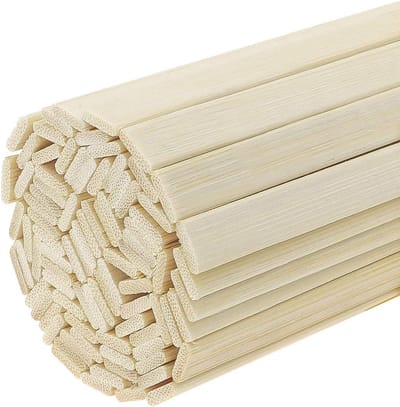100 Stuks Houten Ambachtelijke Sticks Natuurlijke Bamboe Stroken voor Knutselen en Decoratie