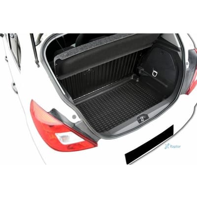 J&J AUTOMOTIVE | Tapis De Coffre Caoutchouc Premium Pour Opel Corsa D / E 2006-2019 noir