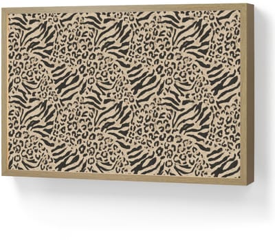 Wandlamp 60x40 cm - Oplaadbaar - Giraf - Zebra - Motief - Bruin - Wandlampen binnen woonkamer - Slaapkamer lamp - Decoratieve nachtlamp - Vloerlamp draadloos