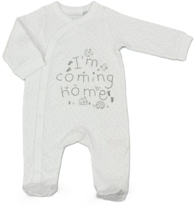 Watch Me Grow - boxpakje - 'I'm coming home' sleepsuit - newborn - maat 50