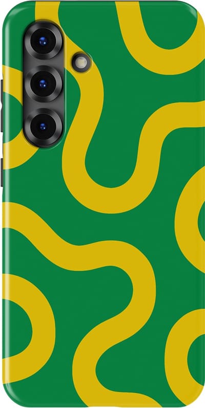 DripCase Motion Flow Tough Hoesje Samsung Galaxy S25 | Backcover met Mag | Trendy Design | Valbescherming | Reggae Flow