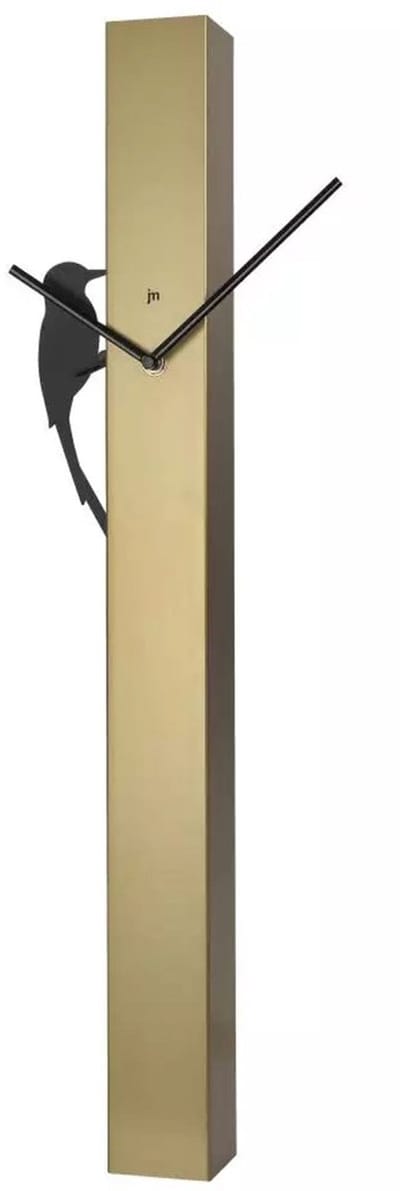 Just a Minute Woody Woodpecker klok goud / met zwarte bewegende vogel 65cm x6 cm