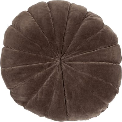 Flower Mattress Bruin | 40CM Diameter | Sierkussen Voor Woonkamer Of Slaapkamer | Rond Sierkussen