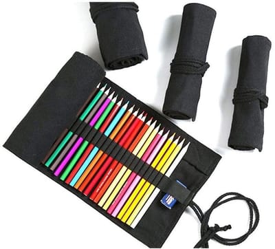 Dailygoods- Pennenetui Hoogwaardig Canvas - Lichtgewicht Roll-up Tas