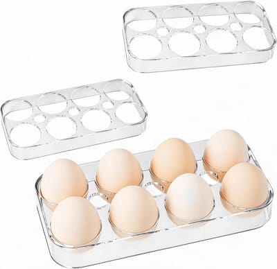Eierhouders voor koelkast - Transparante opslag voor 8 eieren, veilig en praktisch voor de keuken