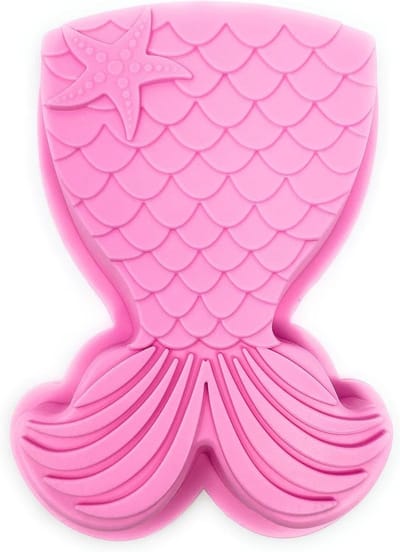Dailygoods - Zeemeermin Bakvorm - Siliconen Cakevorm - Perfect voor Pudding en Chocolade - Willekeurige Kleur - Unieke Motiefvorm - Geschikt voor Muff...