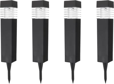 Keltin Solar tuinlampen - Weerbestendig - Compact ontwerp - Set van 4 - 40 cm hoog