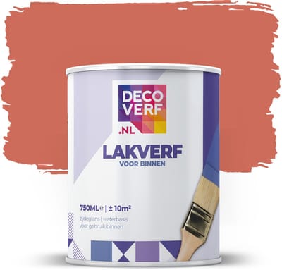 Decoverf lakverf terra rood, 750ml