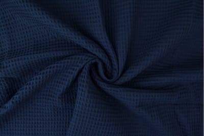 Wafelstof - 1 meter - Per meter - Marineblauw - 150cm breed