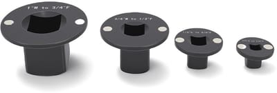 Dailygoods - Low Profile Impact Socket-adapterset van 4 Onderdelen