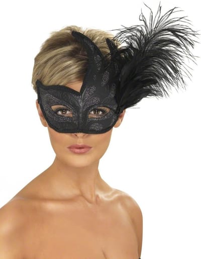 Dressing Up & Costumes | Headwear - Ornate Colombina Feather Mask