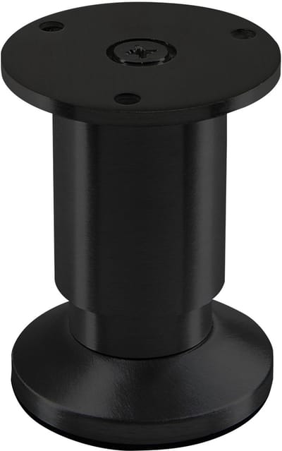SOTECH meubelpoot TERRA Hoogte 80 mm Zwart geanodiseerd Sofa voet verstelbaar tot max. 15 mm, max. belasting 250 kg