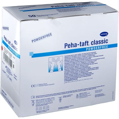 Hartmann - Peha-taft Classic Poedervrij - Nr 8 - 50 Paar - Steriele chirurgische handschoenen