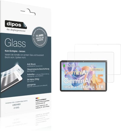 dipos – 2x Matte Pantserfolie geschikt voor UBDXBD Z-50G | 9H Screenprotector