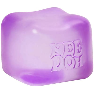 Schylling Needoh Nice Cube Sensorische Fidget Cube Stressverlichting Angst Sensorisch Hulpmiddel voor Focus ADHD & Kalmerend Bureau Gadget paars