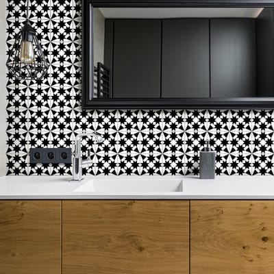 Zelfklevende tegelmuurstickers voor keuken en badkamer - 30 Oosterse Mansourah tegelstickers - 30 stickers 20x20cm