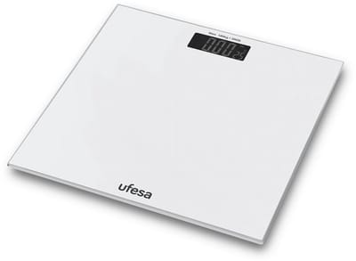 Ufesa Basel Weegschaal – Digitale Personenweegschaal – 180 kg – LED Display – Glas – Ultradun