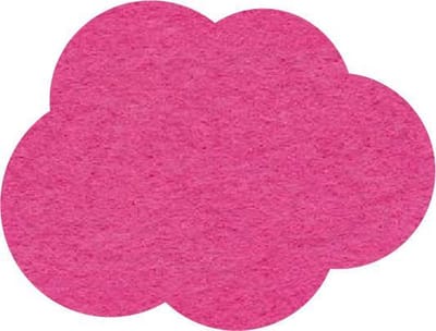 Wolk vilt onderzetters - Fuchsia - 6 stuks - 10,5 x 8 cm - Tafeldecoratie - Glas onderzetter - Cadeau - Woondecoratie - Tafelbescherming - Onderzetters voor glazen - Keukenbenodigdheden - Woonaccessoires - Tafelaccessoires
