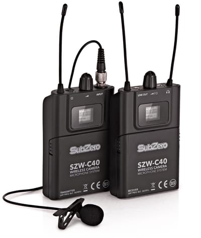 SubZero SZW-C40 Camera Draadloos Lavaliermicrofoonsysteem