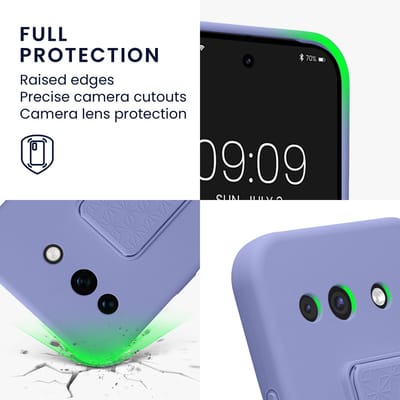 kwmobile back cover voor smartphone - geschikt voor Google Pixel 10a - 1x beschermhoesje van kunststof - In lavendel