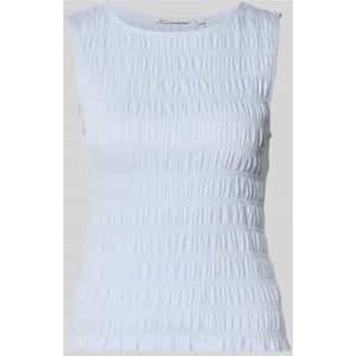 Tom Tailor Denim - Gesmokte top met stretch - Maat L - mountain sky blue