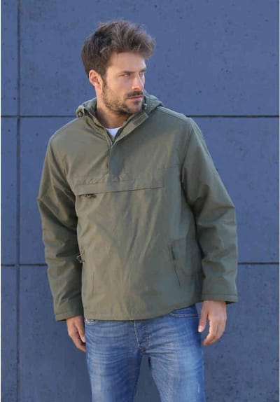 Brandit Windbreaker jacket -5XL- Pull Over Groen