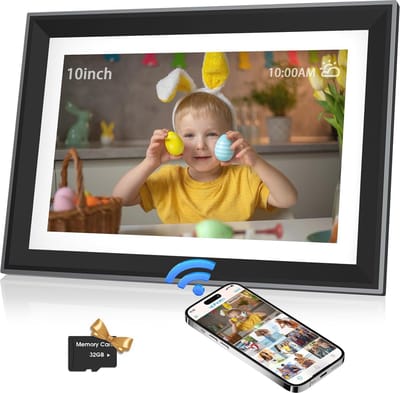 Digitale Fotolijst 10,1 Inch Wifi met 1280 x 800 HD IPS Touchscreen - Draadloos Foto's en Video's Delen
