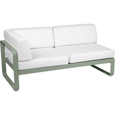 Fermob BELLEVIE hoekmodule links - 82 cactus mat - 81 witgrijs