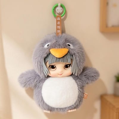 Gugu Gaga Vinyl Knuffel Speelgoed Film Knuffeldieren Vinyl Knuffels Pinguïn Gugugaga Poppen Fans Verjaardagscadeaus Kinder Speelgoed 15cm paars