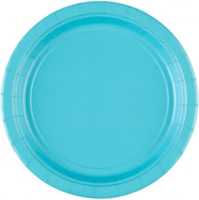 Bord caribbean blauw 23cm 8 stuks