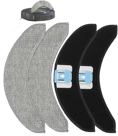 PolkaHome® Vervangende Mop Pads – 4-pack, Geschikt voor iRobot Roomba Combo J7+/J7 en j9+ – Mopdoeken / Dweildoeken / Vervangende Doeken / accessoires en onderdelen