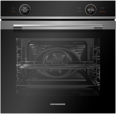Heinner HBO-M7210GCDRC-GIX Inbouw Oven 60 cm – Elektrisch – 72 L – Energieklasse A+ – Heteluchtfunctie – Touchdisplay – Ontdooifunctie – Zwart Glas/RVS – 5 Jaar Garantie