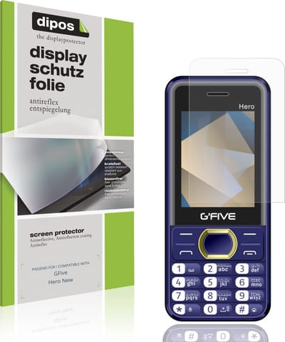 dipos – 4x Matte Beschermfolie geschikt voor GFive Hero New | Krasbestendige & antireflecterende Screenprotector Ultra-Thin