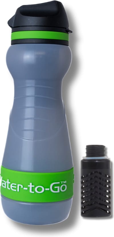 WatertoGo Waterfilter Waterfles Drinkfles 55cl Groen Active Milieubewust Veilig Water Drinken
