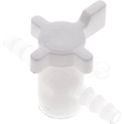 PVDF 2-Weg Kogelkraan 1/4'' (6 mm) Slangpilaar