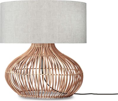 GOOD&MOJO Tafellamp Kalahari - Naturel/Rotan - Ø47cm - Modern