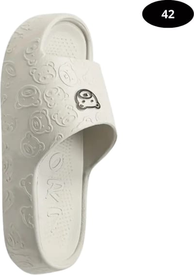 Livano Badslippers Dames & Heren - Comfortabel - Flip Flops - Sauna - Zomer - Grijs - Maat 44