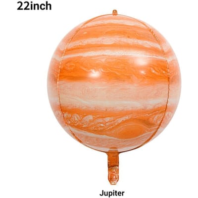 Ballon Planète 22 Pouces Balle 4D Thème Espace Univers Série Planètes Système Solaire Décoration Scène Film Aluminium 4D Jupiter beige