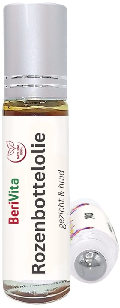 Rozenbottelolie 10ml Roller- Onbewerkte, Pure Olie van Rozenbottel Zaden - Rosehip Oil