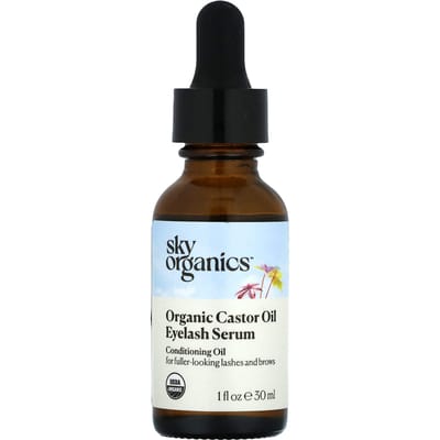 Sérum pour cils à l'huile de ricin bio, 1 fl oz (30 ml)