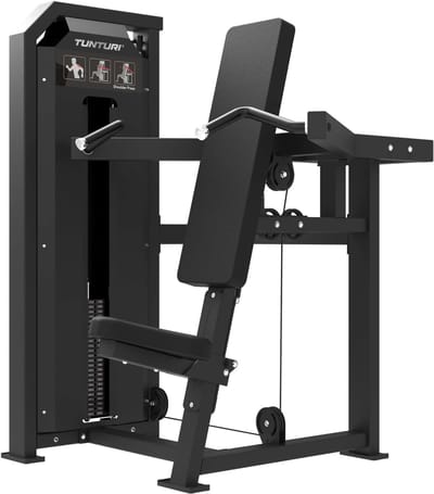 Tunturi Platinum Shoulder Press Krachtstation - Fitnessapparaat voor geïsoleerde schoudertraining - Fitness homegym - Tot 120 kg gewicht - V-series
