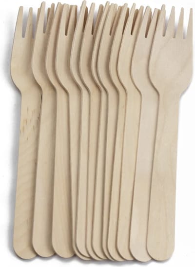 Houten vorken 160 mm - 100 stuks